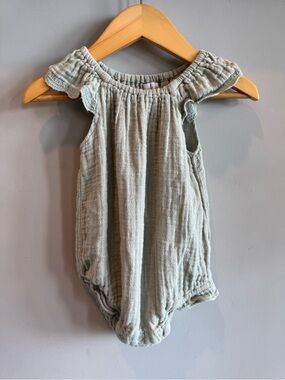 Jamie Kay Soft Sage Ruffle Romper